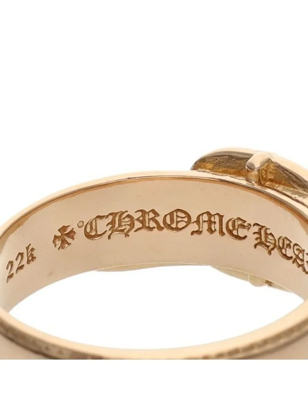 Chrome Hearts 22k Belted Gunslinger Small Gold Ring